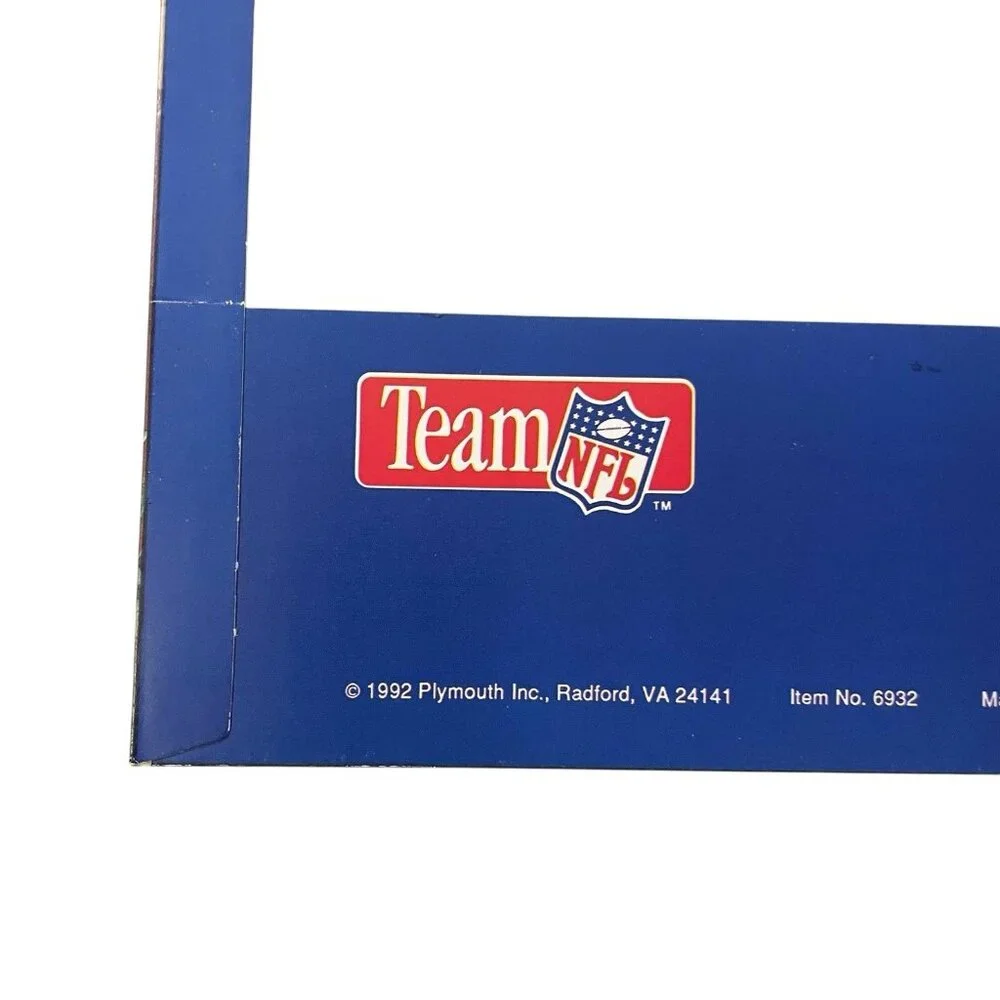 Buffalo Bills NFL Football Teams School Embossed Folder Vintage 1992 Team NFL